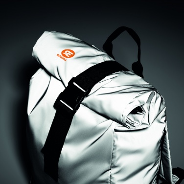 Logo trade business gift photo of: Reflective Rolltop backpack