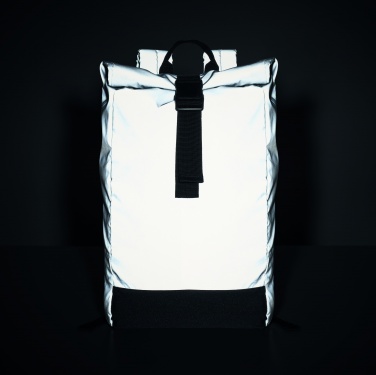 Logo trade promotional gifts picture of: Reflective Rolltop backpack