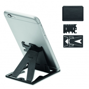 Logo trade promotional merchandise picture of: Multi-tool pocket phone stand