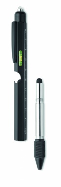 Logo trade promotional merchandise picture of: Spirit level pen with ruler