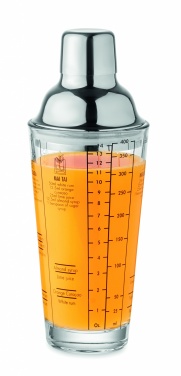 Logotrade advertising products photo of: Glass cocktail shaker 400 ml