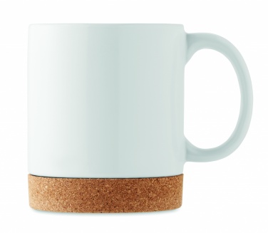 Logo trade promotional product photo of: Sublimation ceramic cork mug