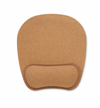 Logo trade business gifts image of: Ergonomic cork mouse mat