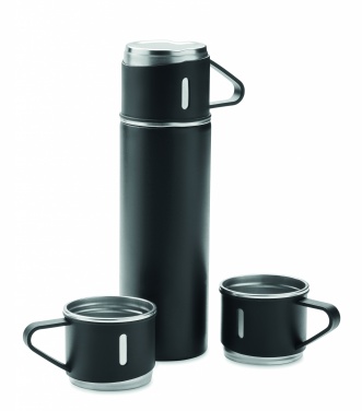 Logo trade business gift photo of: Double wall bottle and cup set