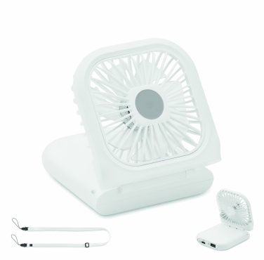 Logo trade corporate gifts image of: Portable foldable or desk fan