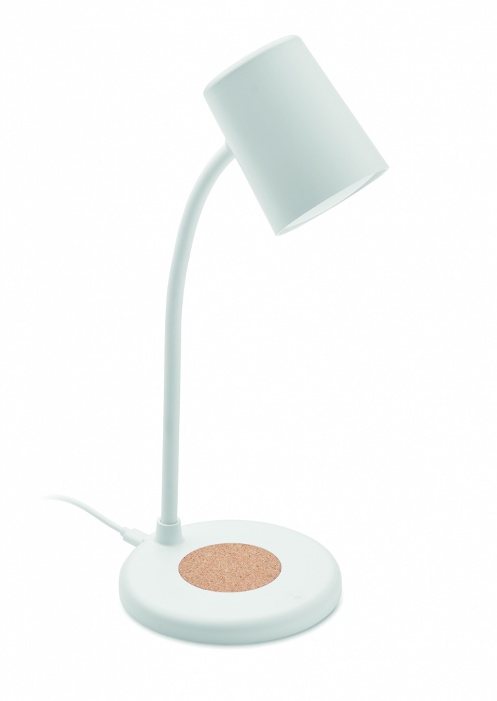 Logo trade business gifts image of: Wireless charger, lamp speaker