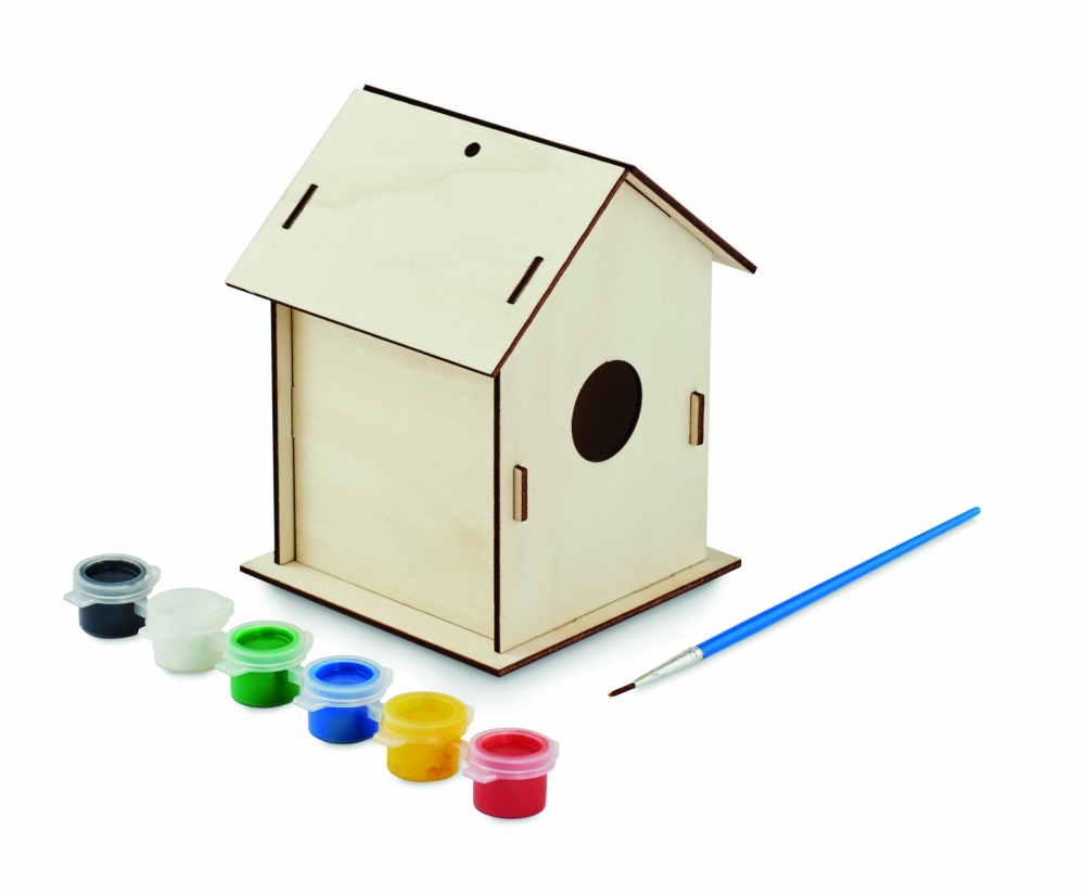 Logo trade promotional giveaway photo of: DIY wooden bird house kit