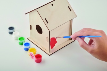 Logo trade promotional giveaways picture of: DIY wooden bird house kit