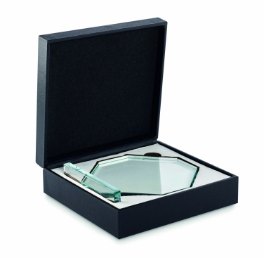 Logo trade promotional giveaways image of: Crystal award