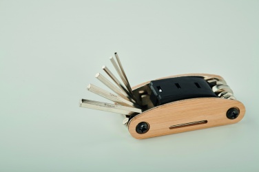 Logo trade business gifts image of: Multi tool pocket in bamboo