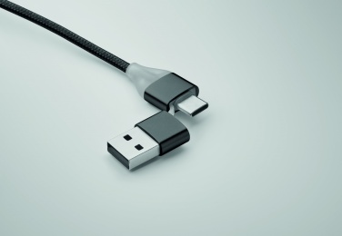 Logo trade corporate gifts picture of: 4 in 1 charging cable type C