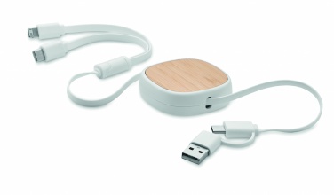 Logo trade corporate gifts picture of: Retractable charging USB cable