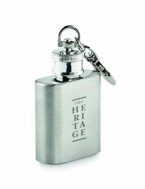 Logo trade promotional merchandise image of: Hipflask key ring