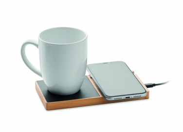 Logo trade business gift photo of: 1Wireless charger mug warmer