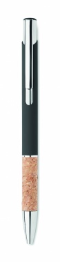 Logo trade promotional product photo of: Ballpoint pen made of aluminum with a cork grip