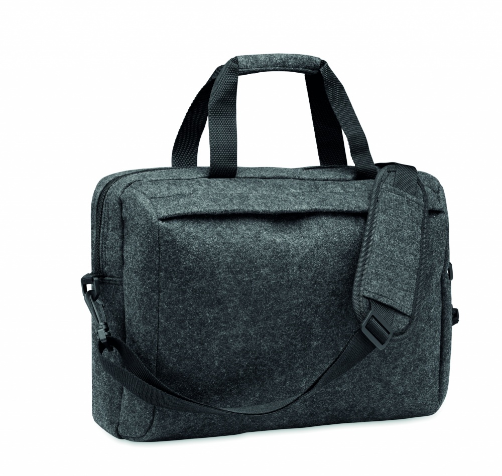 Logotrade corporate gift picture of: 15 inch RPET felt laptop bag