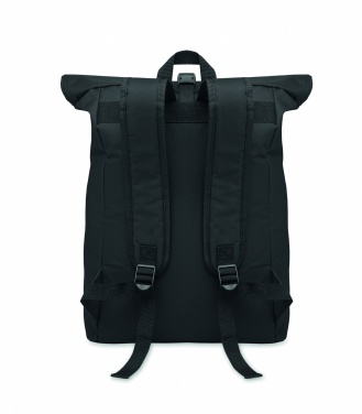 Logo trade business gifts image of: 600Dpolyester rolltop backpack