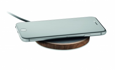 Logotrade corporate gift picture of: Wireless charger in acacia 15W