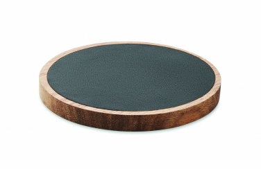 Logo trade corporate gifts image of: Wireless charger in acacia 15W