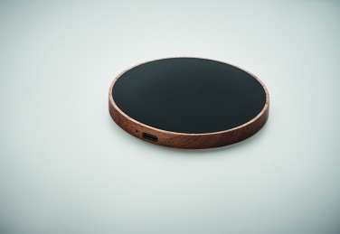 Logotrade promotional item picture of: Wireless charger in acacia 15W