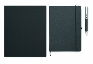 Logotrade promotional product picture of: Recycled leather notebook set