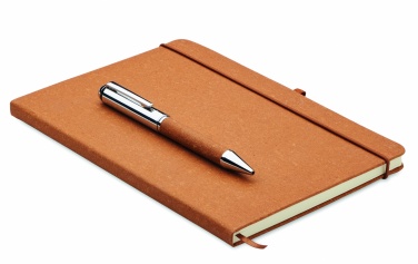 Logotrade promotional products photo of: Recycled leather notebook set