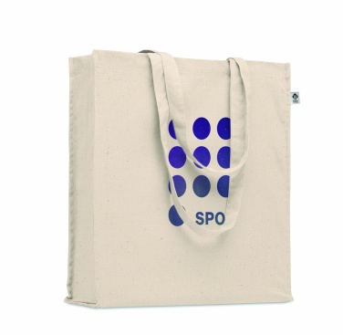 Logo trade promotional merchandise image of: Organic cotton shopping bag