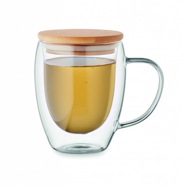 Logo trade promotional giveaways picture of: Double wall borosilicate mug