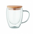 Double wall borosilicate mug, Transparent