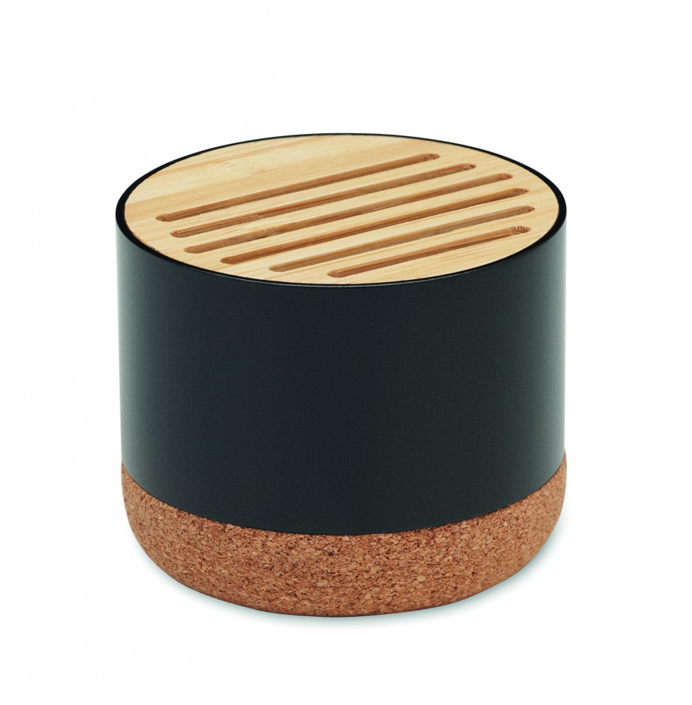 Logo trade promotional gift photo of: Cork and aluminium speaker