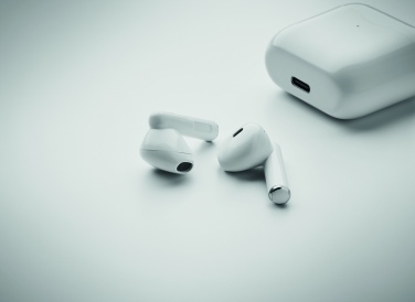 Logo trade promotional merchandise image of: TWS earbuds with charging base