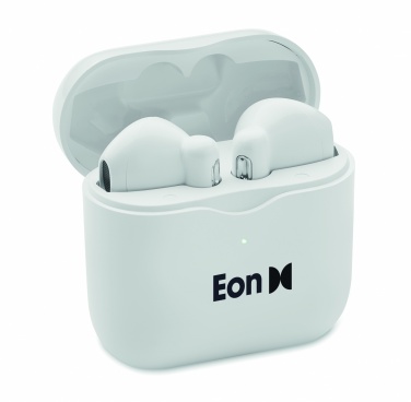 Logo trade promotional products image of: TWS earbuds with charging base