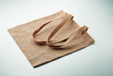 Logo trade promotional merchandise picture of: Jute long handled shopping bag