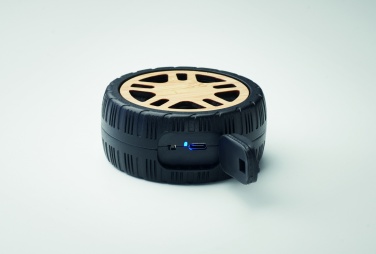 Logo trade promotional giveaways image of: Wireless speaker tire shaped