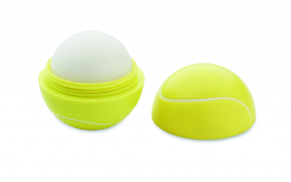 Logotrade advertising product picture of: Lip balm in tennis ball shape