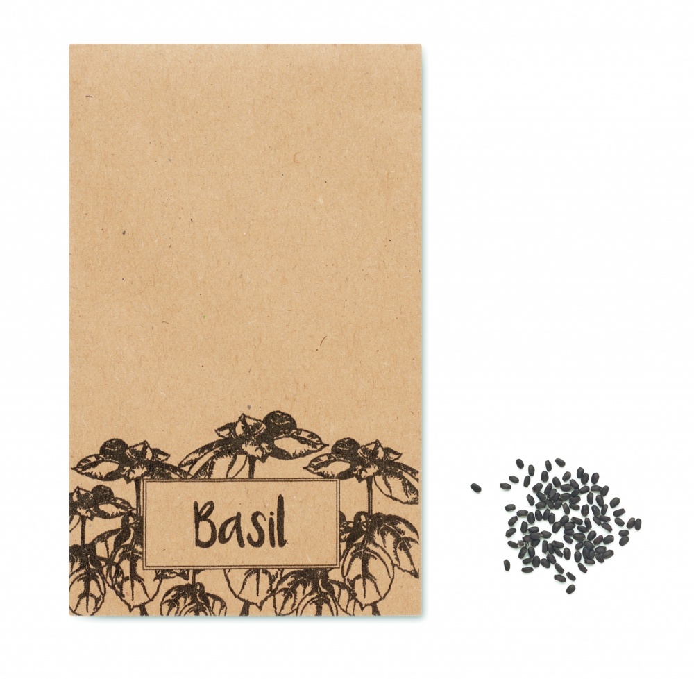 Logotrade promotional items photo of: Basil seeds in craft envelope