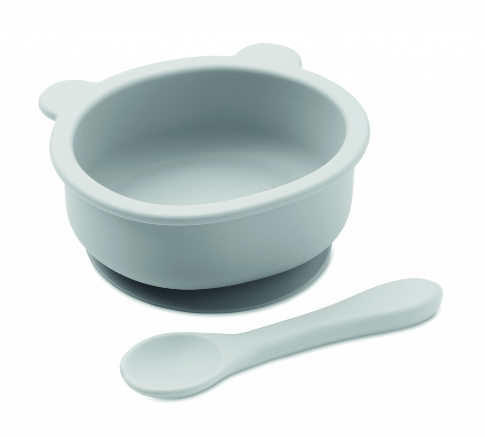 Logotrade promotional products photo of: Silicone spoon, bowl baby set