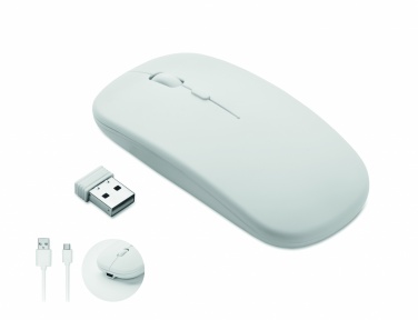 Logo trade promotional giveaway photo of: Rechargeable wireless mouse