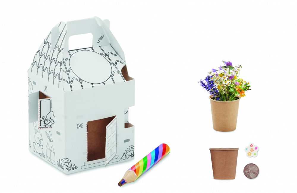 Logotrade promotional merchandise image of: House shaped seeds grow set