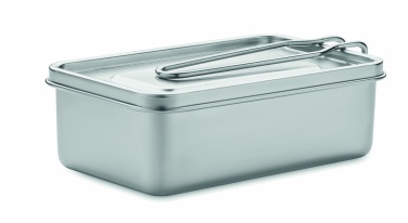 Logo trade promotional merchandise picture of: Stainless steel lunch box