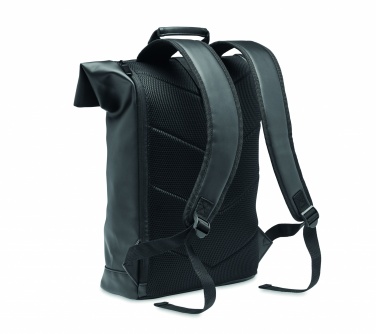 Logo trade advertising products image of: Laptop PU Rolltop backpack