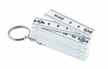 Logotrade promotional products photo of: Carpenters ruler key ring 50cm Kotka