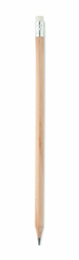 Logotrade promotional merchandise image of: Natural pencil with eraser