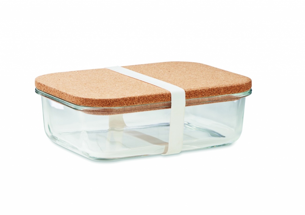 Logotrade promotional product picture of: Glass lunch box with cork lid