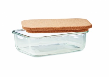 Logo trade advertising products picture of: Glass lunch box with cork lid