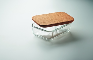 Logotrade promotional merchandise image of: Glass lunch box with cork lid