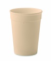 Recycled PP cup capacity 250 ml, Beige