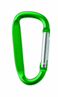 Logo trade promotional giveaways image of: Carabiner clip in aluminium.