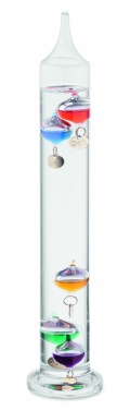 Logo trade promotional merchandise picture of: Galileo thermometer glass 28cm