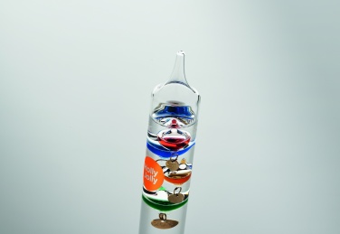 Logo trade business gift photo of: Galileo thermometer glass 28cm